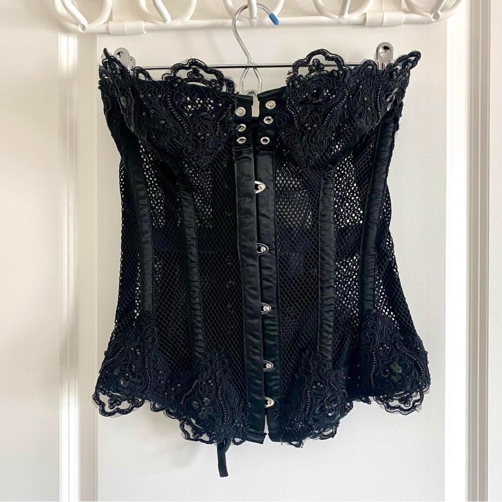 Daisy Corsets Black Mesh Corset